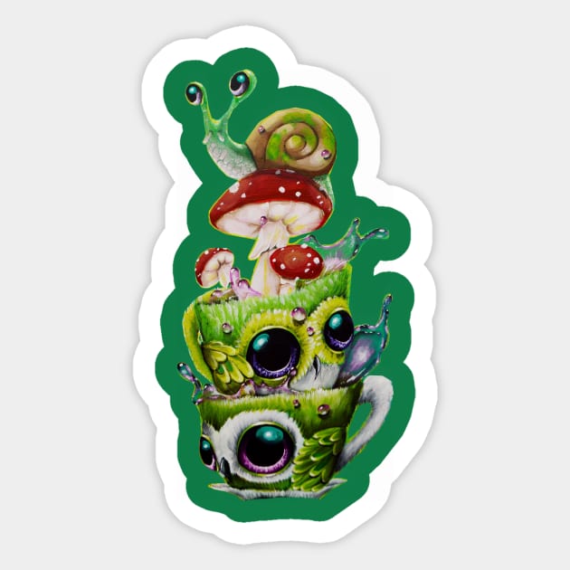 greenmugtower Sticker by Artelies202